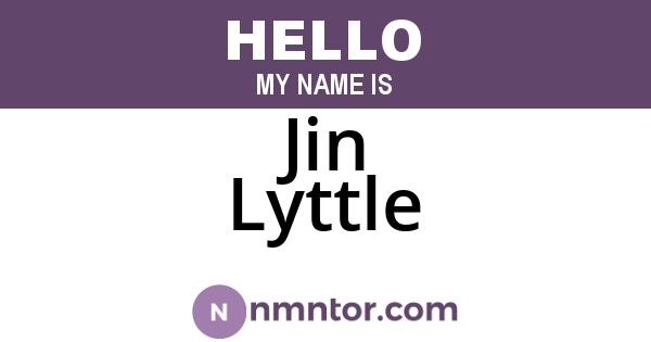 Jin Lyttle