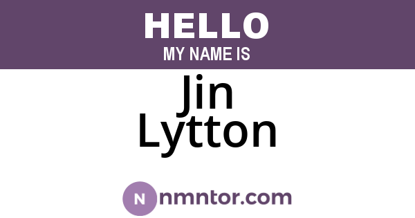 Jin Lytton