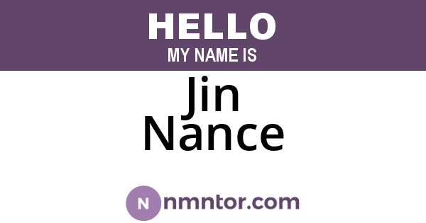 Jin Nance