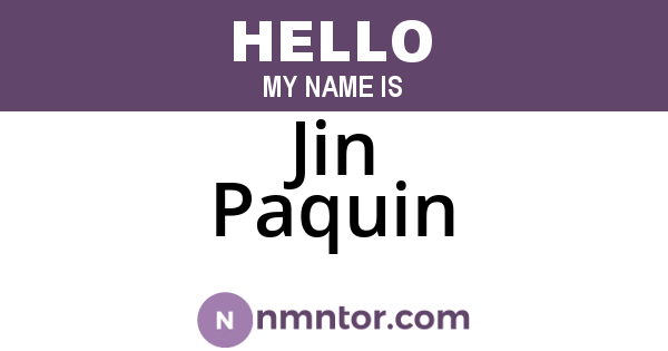 Jin Paquin