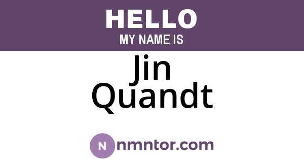 Jin Quandt