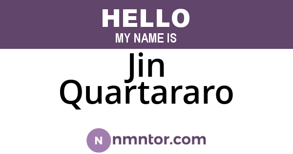 Jin Quartararo