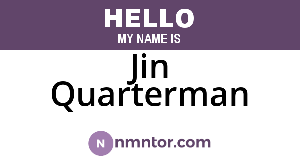 Jin Quarterman