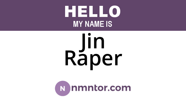 Jin Raper