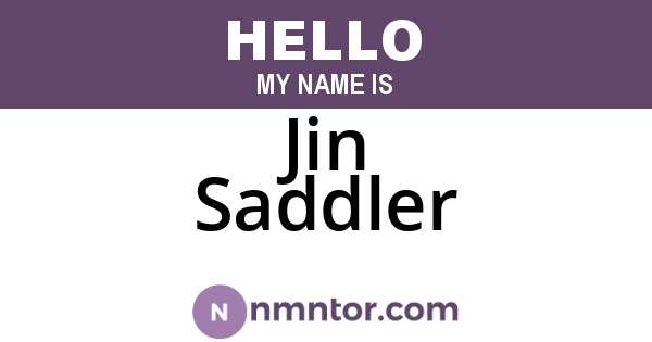 Jin Saddler