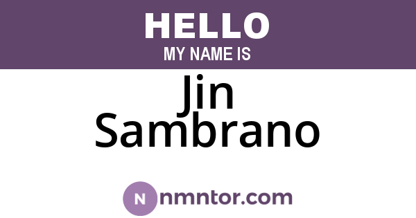 Jin Sambrano