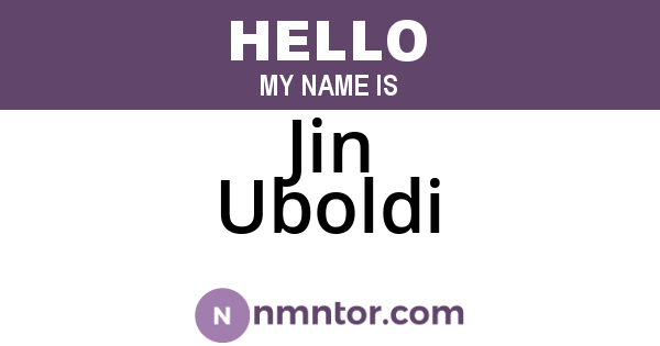 Jin Uboldi