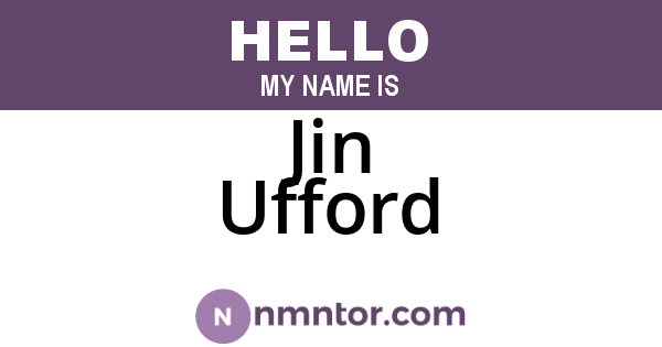 Jin Ufford