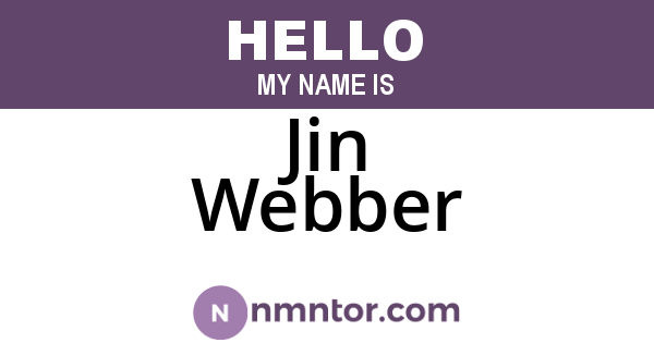 Jin Webber