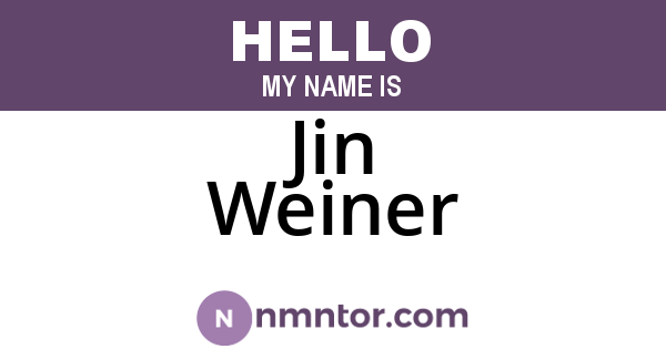 Jin Weiner