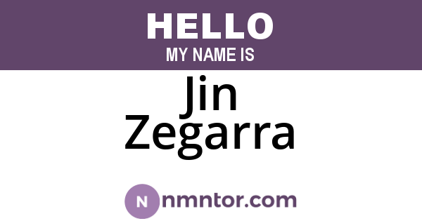 Jin Zegarra