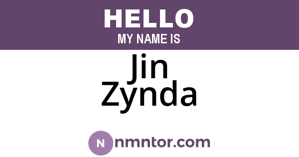 Jin Zynda