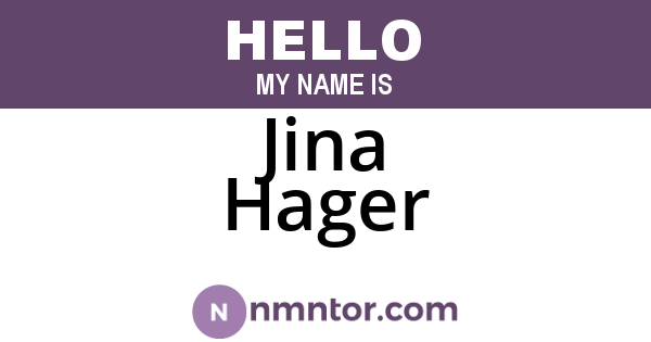 Jina Hager