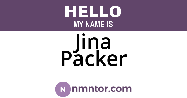 Jina Packer