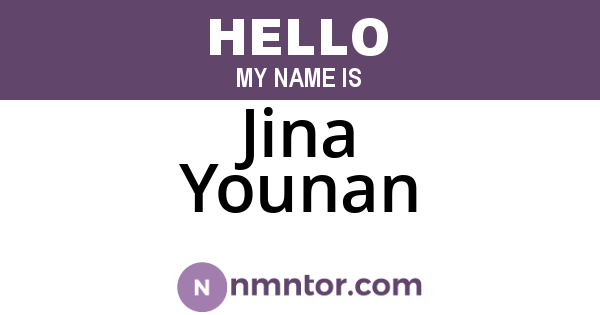 Jina Younan