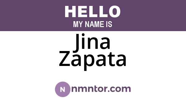 Jina Zapata