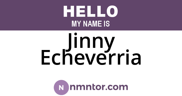 Jinny Echeverria