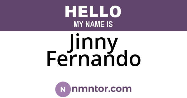 Jinny Fernando