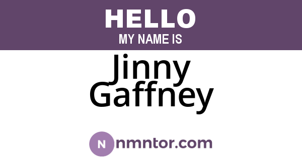 Jinny Gaffney