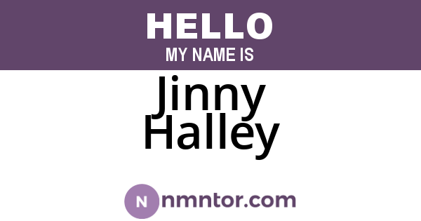Jinny Halley