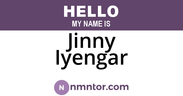 Jinny Iyengar