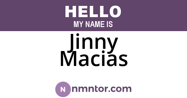 Jinny Macias