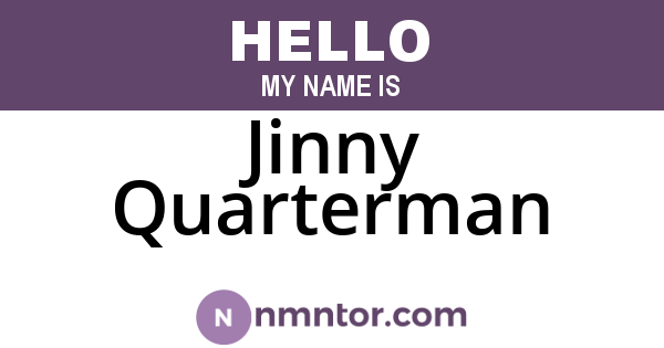 Jinny Quarterman