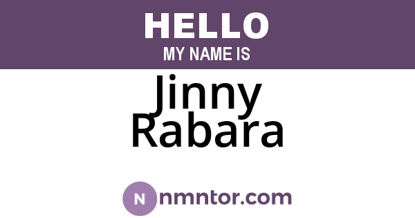 Jinny Rabara