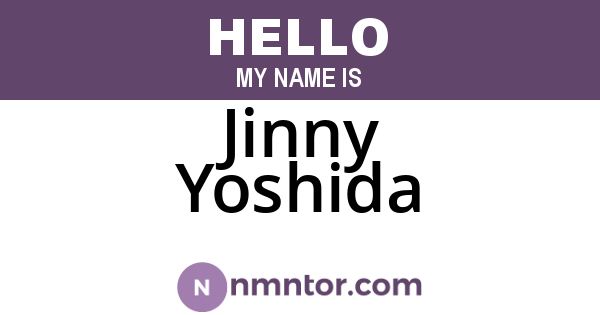 Jinny Yoshida