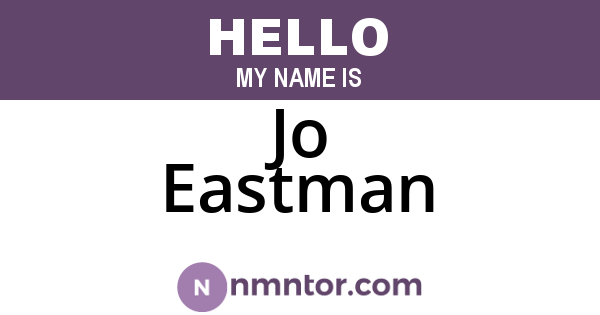 Jo Eastman