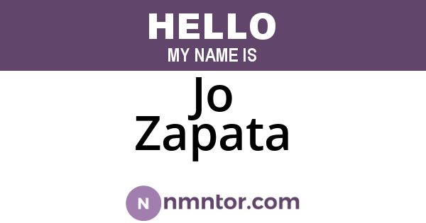 Jo Zapata