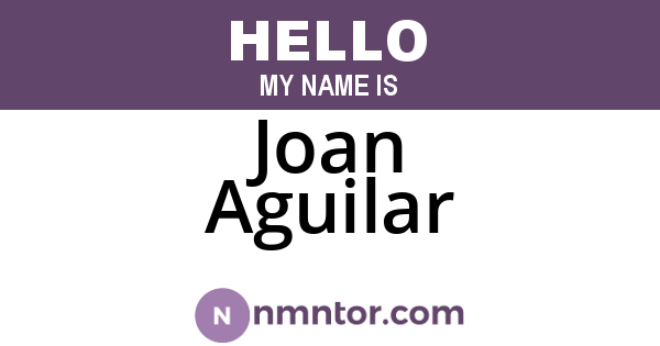 Joan Aguilar