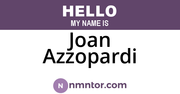 Joan Azzopardi