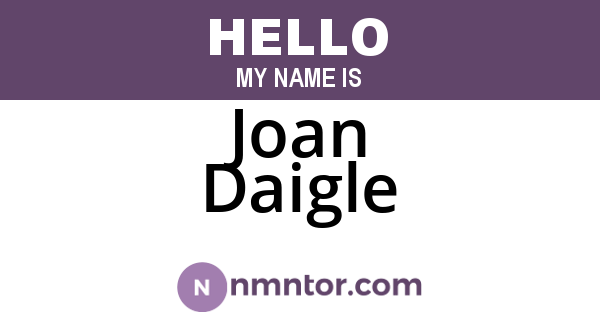 Joan Daigle