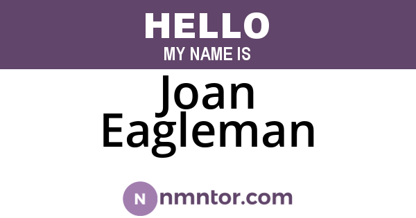 Joan Eagleman