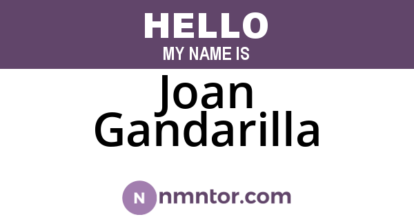 Joan Gandarilla