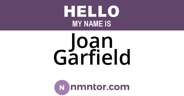 Joan Garfield