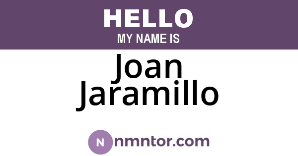 Joan Jaramillo