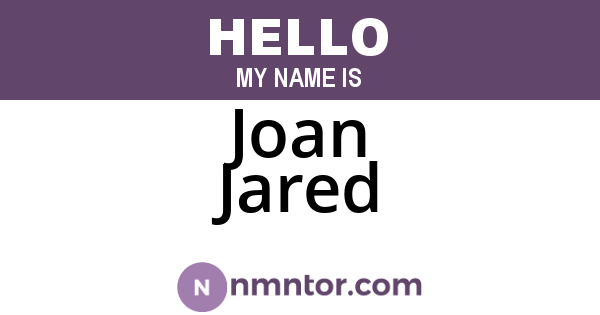 Joan Jared