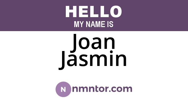 Joan Jasmin