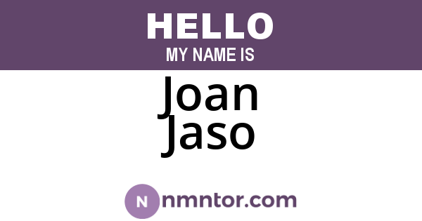 Joan Jaso