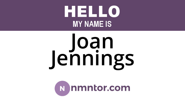 Joan Jennings