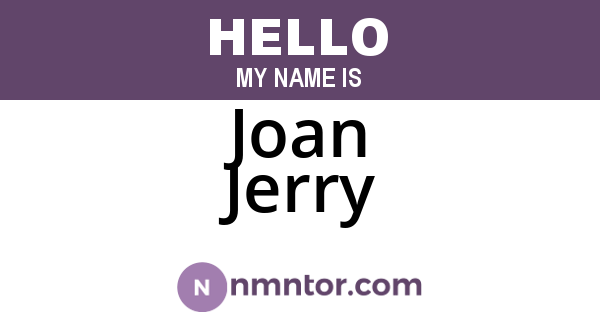 Joan Jerry