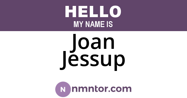 Joan Jessup