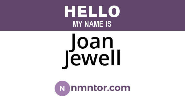 Joan Jewell