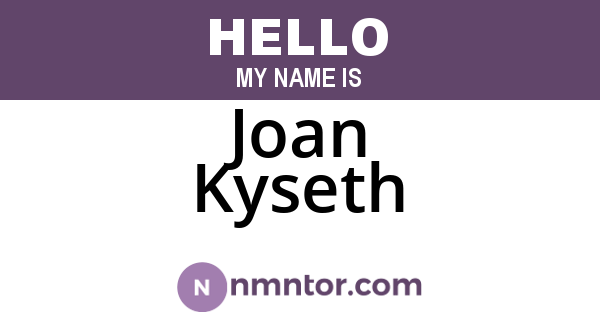 Joan Kyseth