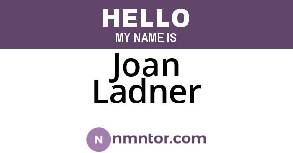 Joan Ladner