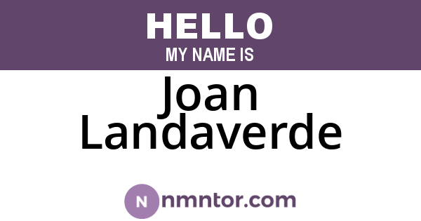 Joan Landaverde
