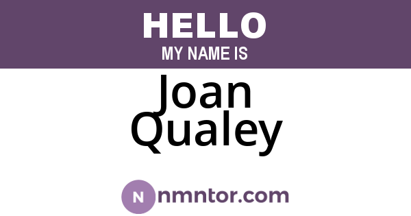 Joan Qualey