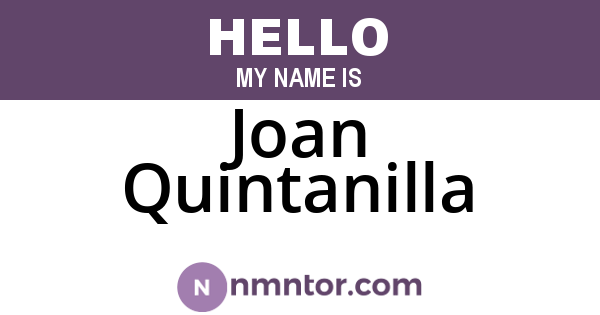 Joan Quintanilla